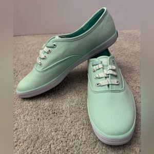 NEW Keds Champion Striped Lace Shoes, Brook Green, 8M